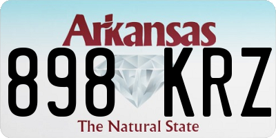 AR license plate 898KRZ