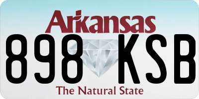 AR license plate 898KSB