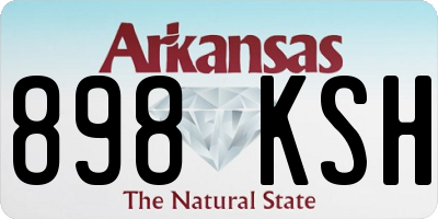 AR license plate 898KSH