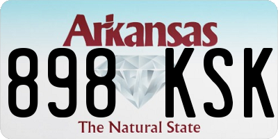 AR license plate 898KSK