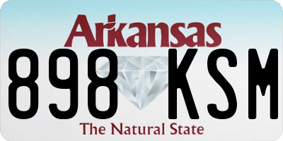 AR license plate 898KSM