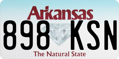 AR license plate 898KSN