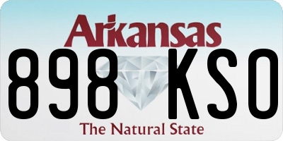 AR license plate 898KSO