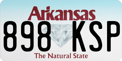AR license plate 898KSP