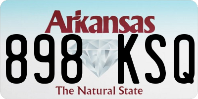 AR license plate 898KSQ