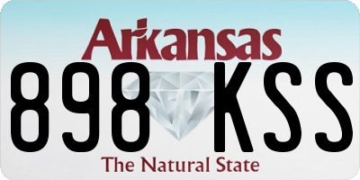 AR license plate 898KSS
