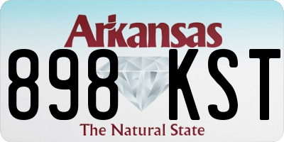 AR license plate 898KST