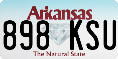 AR license plate 898KSU
