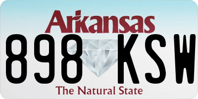 AR license plate 898KSW