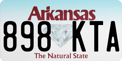 AR license plate 898KTA