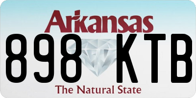 AR license plate 898KTB