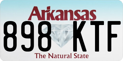 AR license plate 898KTF