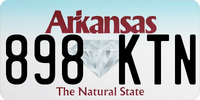 AR license plate 898KTN