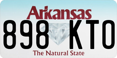 AR license plate 898KTO