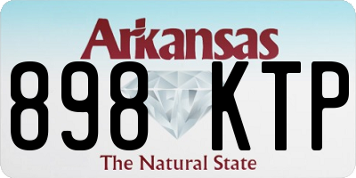 AR license plate 898KTP