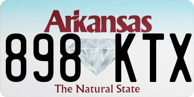 AR license plate 898KTX