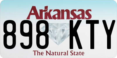 AR license plate 898KTY
