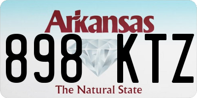 AR license plate 898KTZ