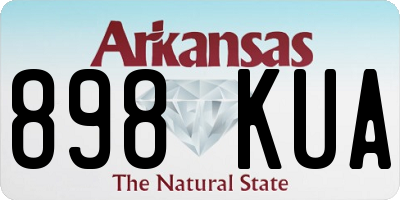 AR license plate 898KUA