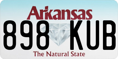 AR license plate 898KUB