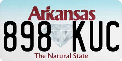 AR license plate 898KUC
