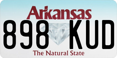 AR license plate 898KUD