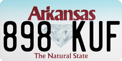 AR license plate 898KUF