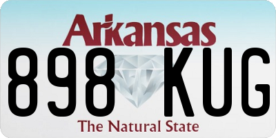 AR license plate 898KUG