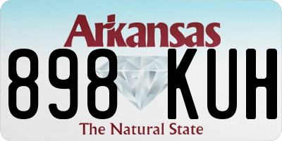 AR license plate 898KUH