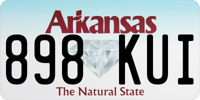 AR license plate 898KUI