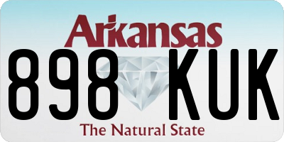 AR license plate 898KUK