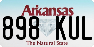 AR license plate 898KUL
