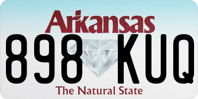 AR license plate 898KUQ