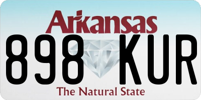 AR license plate 898KUR