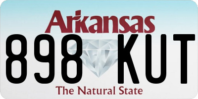 AR license plate 898KUT