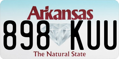 AR license plate 898KUU