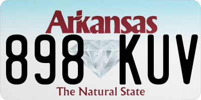 AR license plate 898KUV