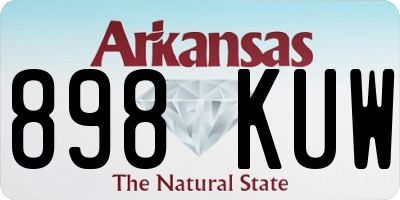 AR license plate 898KUW