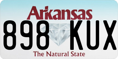 AR license plate 898KUX