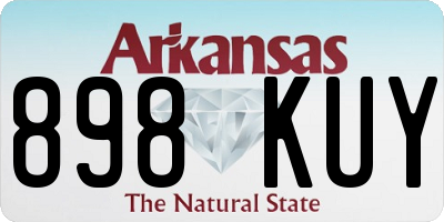 AR license plate 898KUY