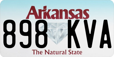 AR license plate 898KVA