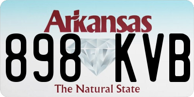 AR license plate 898KVB