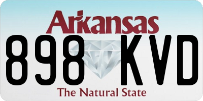AR license plate 898KVD