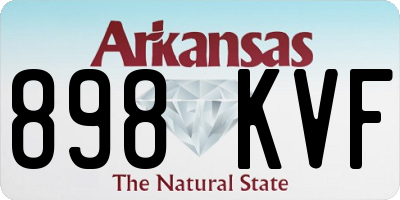 AR license plate 898KVF