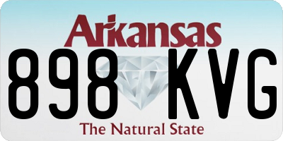 AR license plate 898KVG