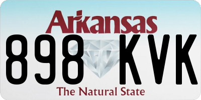 AR license plate 898KVK