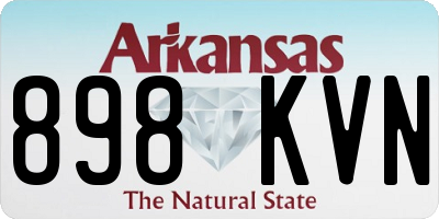 AR license plate 898KVN