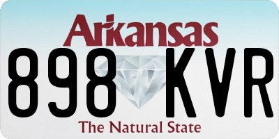 AR license plate 898KVR