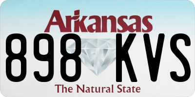 AR license plate 898KVS