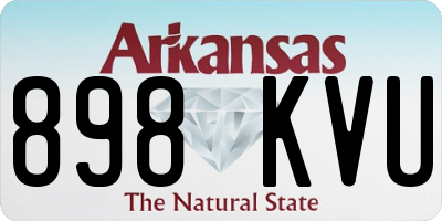 AR license plate 898KVU